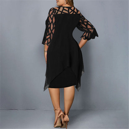 Salome – Rochie Midi Elegantă Marime Mare