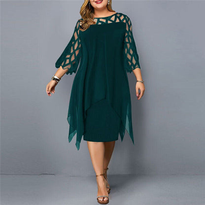 Salome – Rochie Midi Elegantă Marime Mare
