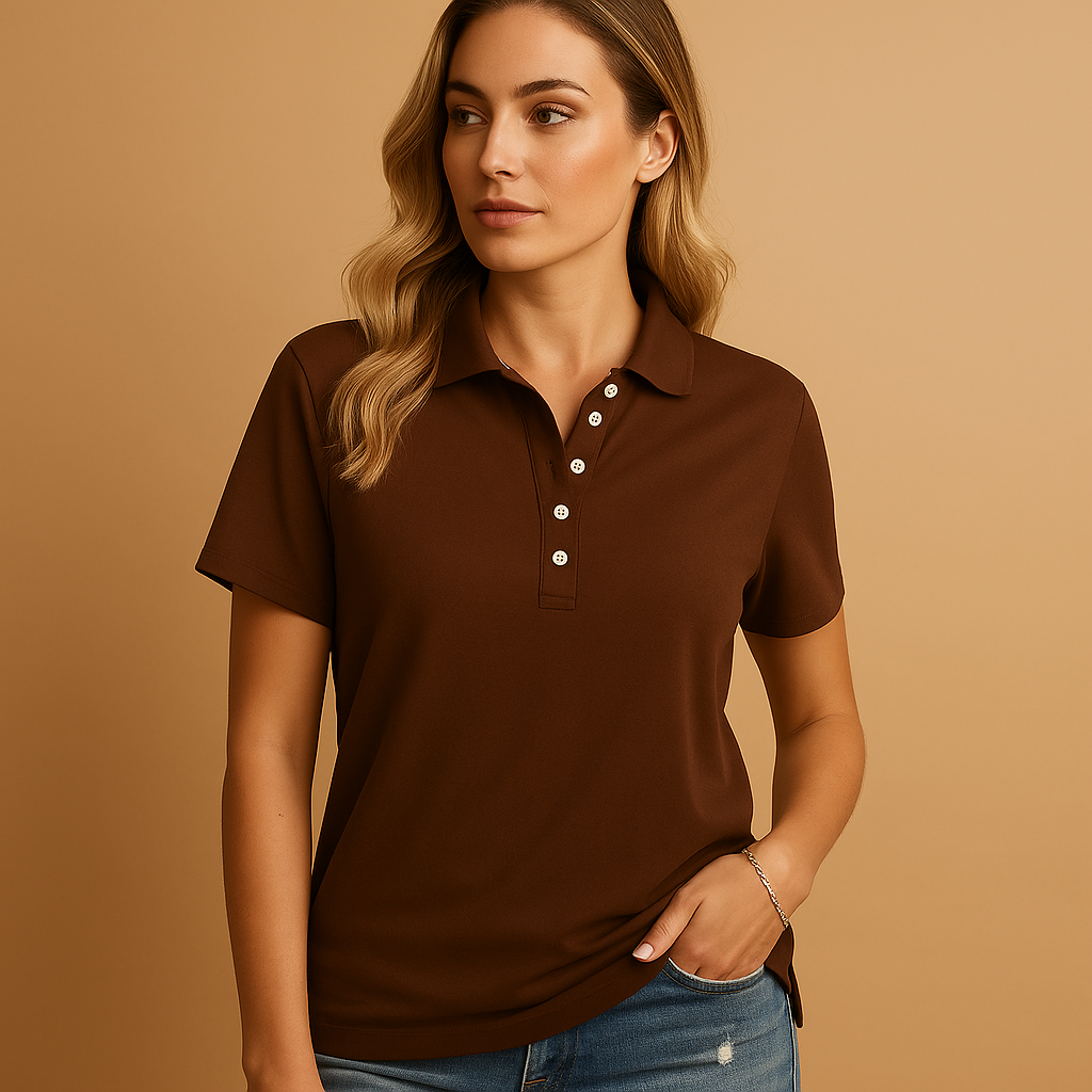 Shene – Polo chic cu croi ajustat și design modern