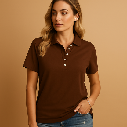 Shene – Polo chic cu croi ajustat și design modern