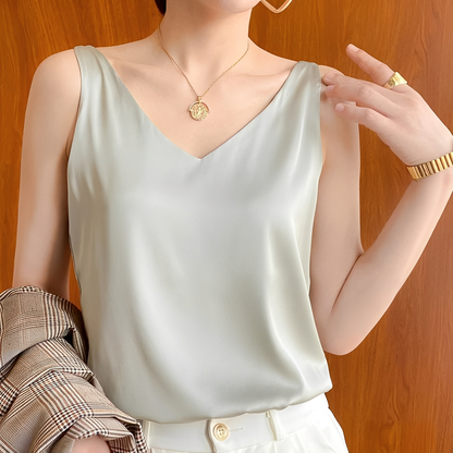 Eudora - Top feminin elegant cu decolteu în V