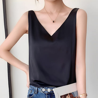 Eudora - Top feminin elegant cu decolteu în V